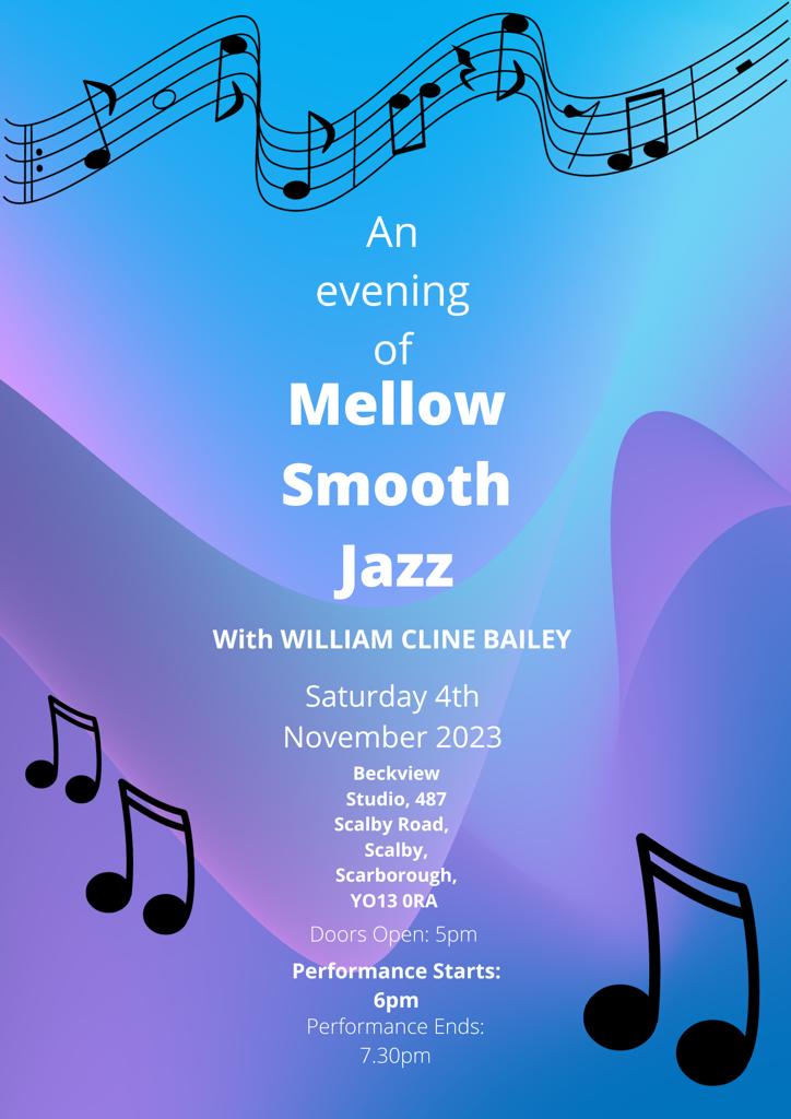 An Evening of Mellow Smooth Jazz – 4 November 2023